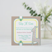 Invitation Girafe Bébé (Debout devant)