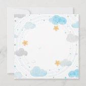 Invitation Girafe belle brillante Baby Boy Douche (Dos)