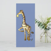 Invitation Girafe brillante (Debout devant)