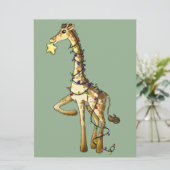 Invitation Girafe brillante (Debout devant)