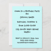 Invitation Girafe de patinage sur glace avec un foulard à la  (Dos)