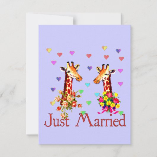 Invitation Girafe Mariage (Devant)