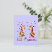 Invitation Girafe Mariage (Debout devant)
