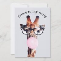 Girafe Porte des lunettes Souffle gomme à bulles