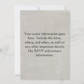 Invitation Girafe Vintage (Dos)