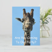 Invitation GIRAFFE (Debout devant)