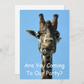 Invitation GIRAFFE (Devant / Derrière)