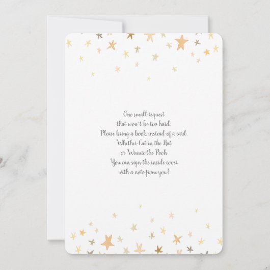 Invitation Giraffe Baby shower fille (Dos)