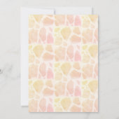 Invitation Giraffe Bois rustique Verdure Anniversaire (Dos)