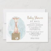 Invitation Giraffe de genre neutre Baby shower par courrier (Devant)