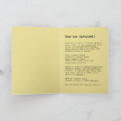 Invitation Giraffe et femme élégante (Intérieur)