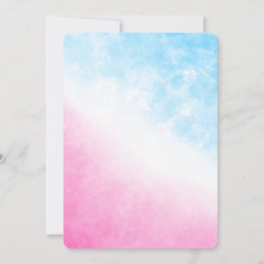 Invitation Giraffe Genre Reveal Party Fille ou garçon Invitat (Dos)