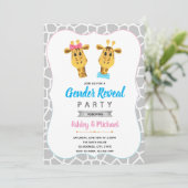 Invitation Giraffe Genre révéler l'invitation de la fête (Debout devant)