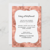Invitation Giraffe rose Gold Foil N'importe quel âge Annivers (Devant)