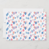 Invitation Giraffe Safari Aquarelle Animal fête d'anniversair (Dos)