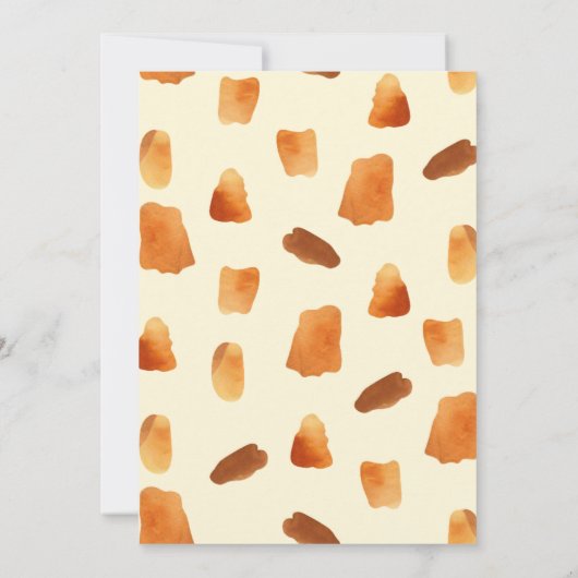 Invitation Giraffe Safari bébé fille douche (Dos)