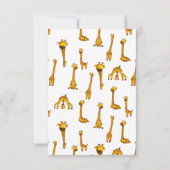 Invitation Giraffe Safari Jungle Baby shower Apportez Un Livr (Dos)