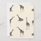 Invitation Giraffe Tropical Greenery Animal Birthday Party  (Dos)