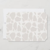 Invitation Giraffe Wild One Watercolor Photo 1er anniversaire (Dos)
