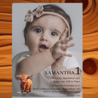 Invitation  Girl 1st Birthday Celebration