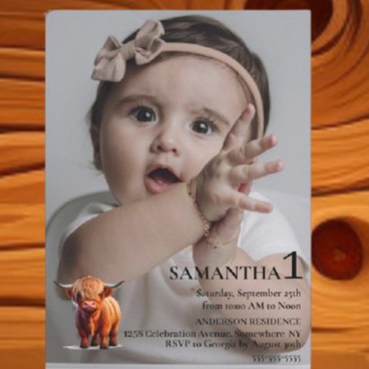 Invitation Girl 1st Birthday Celebration