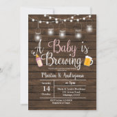 Invitation Girl BabyQ Coed BBQ Baby brasserie invi (Devant)