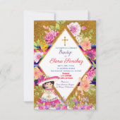 Invitation Girl Bautizo Baptism Espagnol (Devant)