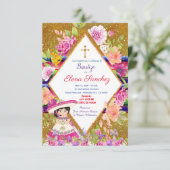 Invitation Girl Bautizo Baptism Espagnol (Debout devant)