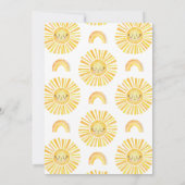 Invitation Girl Orange Premier voyage autour du soleil 1er an (Dos)