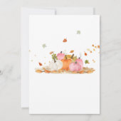 Invitation Girl Pink Pumpkin Truck Fall Birthday  (Dos)