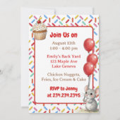 Invitation Girl's Birthday Party | Mouse & Cupcake Themed (Dos)