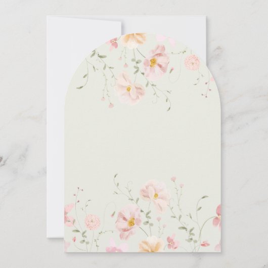 Invitation Girls Floral Butterfly Sage Arch Birthday Party (Dos)