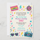 Invitation Girls just wanna be ONE Pop 1st Birthday Party (Dos)