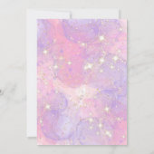 Invitation Girls Magical Unicorn 5e Anniversaire de fête Invi (Dos)