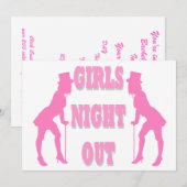 Invitation Girls night (Devant / Derrière)