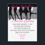 Invitation Girls Night Out<br><div class="desc">Parfait pour une soirée bachelorette,  une soirée pour filles,  un anniversaire et plus ! Une célébration de plaisir et d'amitié.</div>