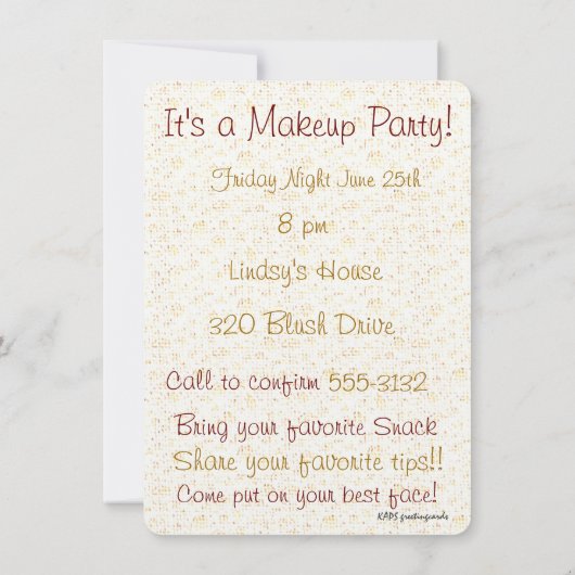 Invitation Girls Night Out (Dos)