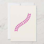 Invitation Girls Pink Train 2e fête d'anniversaire (Dos)