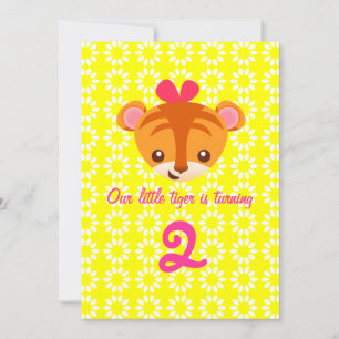 Invitation Girly de tigre