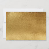 Invitation Girly Gold | Scintille | Anniversaire de la fête s (Dos)