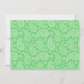 Invitation Girly Green Paisley (Dos)