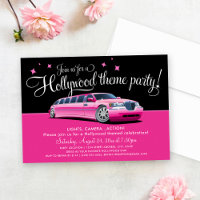 Girly Pink Limo Hollywood Theme Party