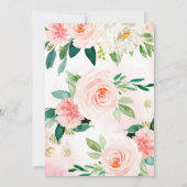 Invitation Gish Pink Floral Baby Shower (Dos)