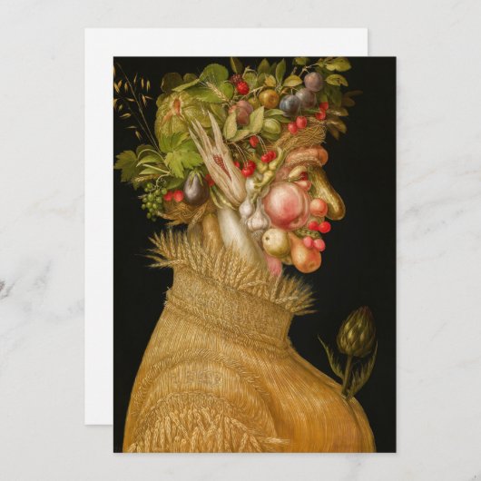 Invitation Giuseppe Arcimboldo - Été (Devant / Derrière)