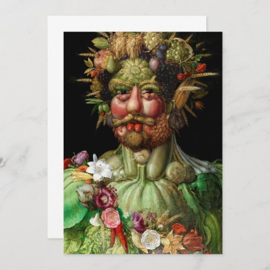 Invitation Giuseppe Arcimboldo - Vertumnus (Devant / Derrière)