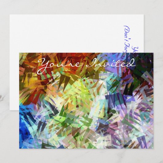 INVITATION GLACE (Devant / Derrière)