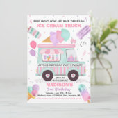 Invitation Glace Anniversaire Promenade De Fête Par Anniversa (Debout devant)