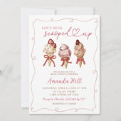 Invitation Glace Boho Elle a été écumée Enterrement de vie de (Devant)