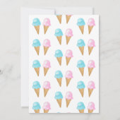 Invitation Glace Cream What's The Scoop Gender Reveal Party (Dos)