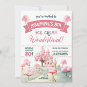 Invitation Glace Cream Wonderland Party (Devant)